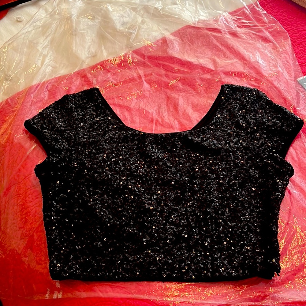 Gorgeous sequin crop top